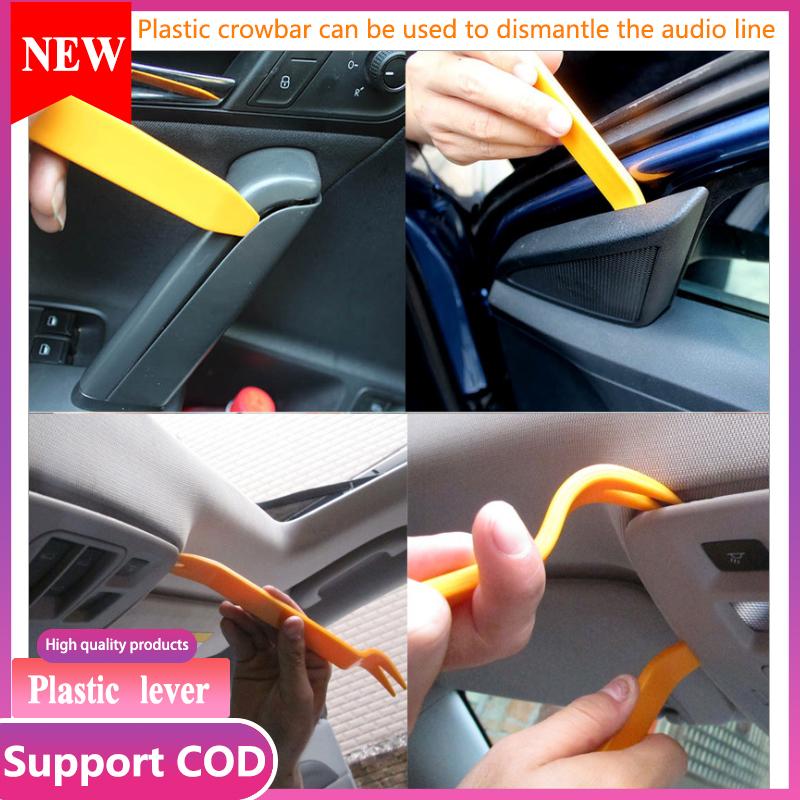 Plastic Panels 4 Pcs Plastic Prying Tool For Car Interior Car Stereo Disassembly Tools Plastic Crowbar Door Panel Disassembly Navigation Center