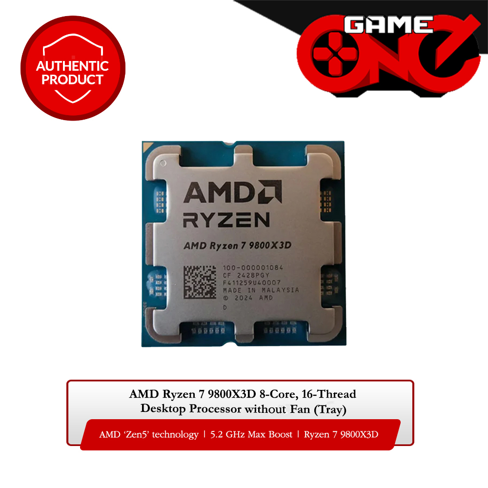 Used Ryzen Processor No Box, 8-Core, 16-Thread, Am4