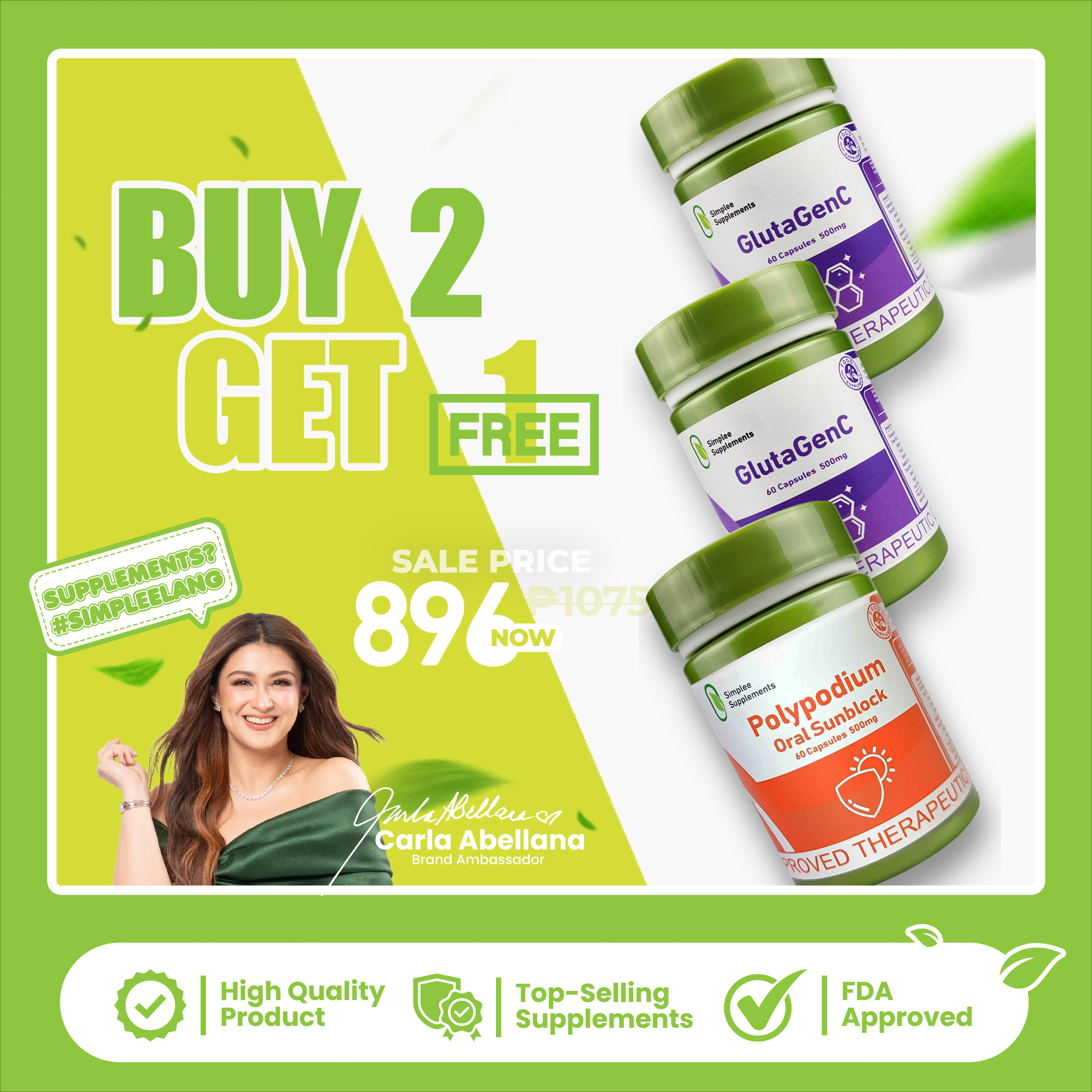 Simplee S-Acetyl Glutathione Capsules 500mg | 60 Capsules  Brightening  Support with Antioxidants & Oral Sunblock | Lazada PH