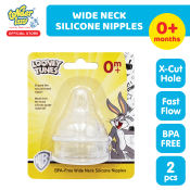 Looney Tunes 2-pc Wide Neck Silicone Nipples