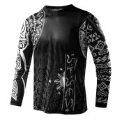 Motorcycle Racing Jersey Shirt for Men - Long Sleeve Apparel