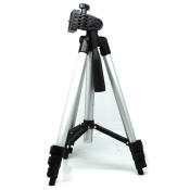 Portable Lightweight Tripod with Three-way Head for Smartphones and Cameras