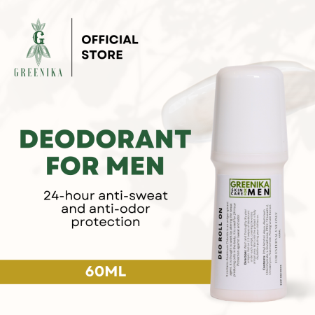 Greenika Men's 24-Hour Anti-Odor Roll-On Deodorant