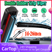 "Universal Windshield Wiper with Upgraded Double-layer Rubber Strip"