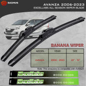 Toyota AVANZA 2006-2023 Front Wiper Blade All Season, Banana-Type