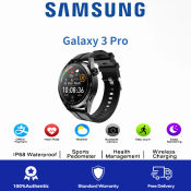 Samsung Galaxy 3 Pro Smartwatch: HD Round Screen, Sleep Monitoring