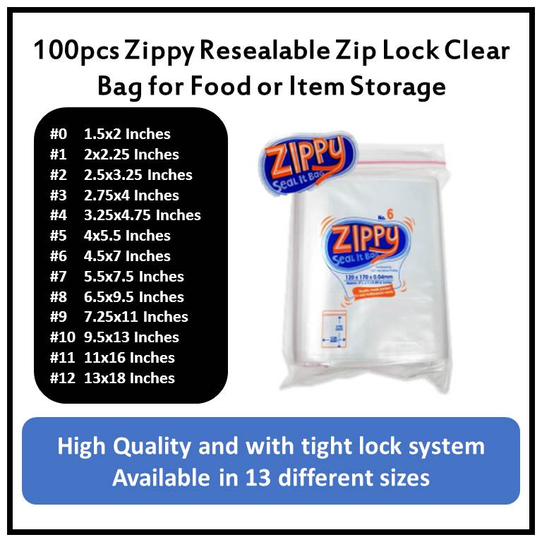 25 Size 7 Grip Seal Bags 13 x 18" 
