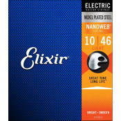 Elixir Nanoweb Coated Nickel Plated Electric Guitar Strings Light