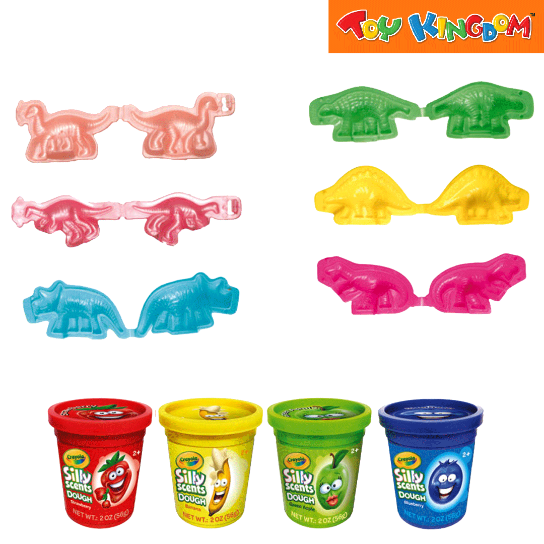 Crayola Silly Scents Dough Dino Adventure 4 pcs Activity Pack