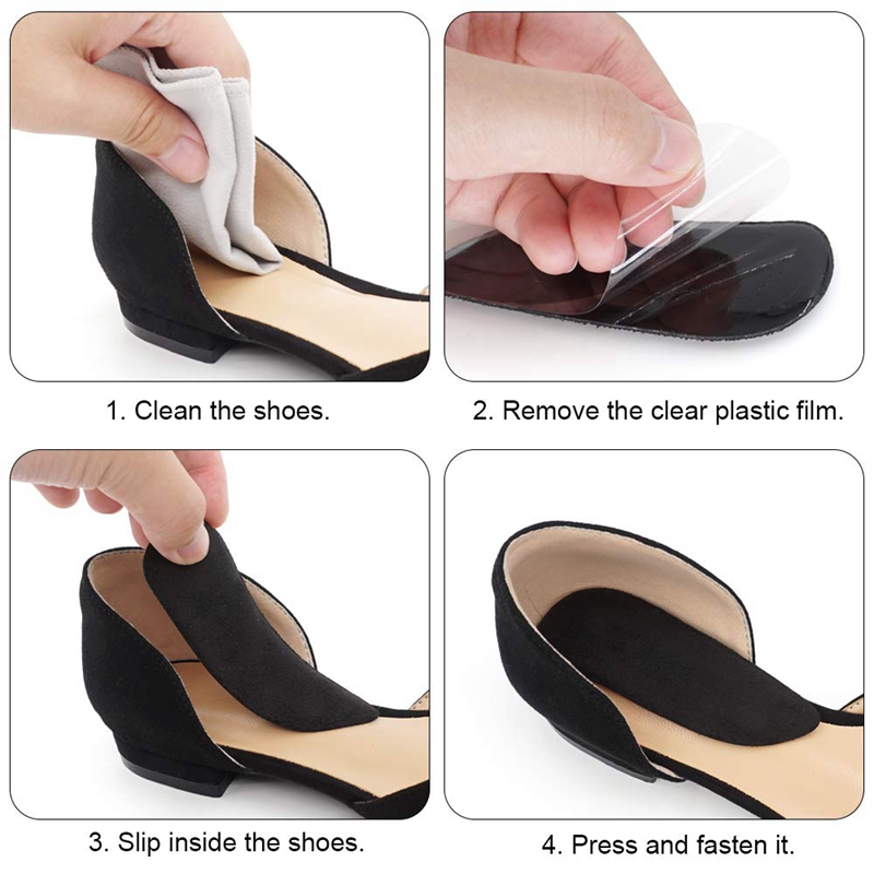 Lateral Heel Wedge Silicone Insoles 