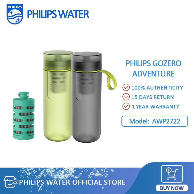 Philips Water AWP2712 GoZero Active BPA-Free Water Bottle with