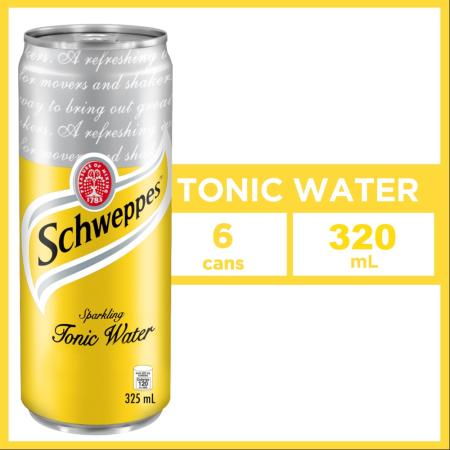 Schweppes Tonic Water 320ml - Pack of 6
