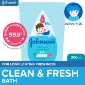 Johnson's Active Kids Clean & Fresh Bath Refill - 200ml