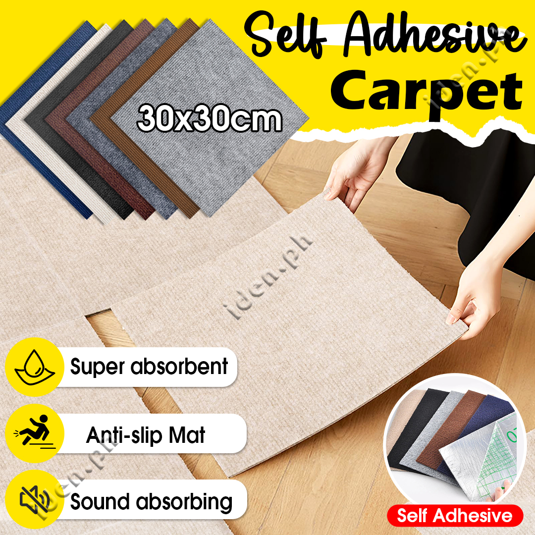 Self-Adhesive Non-Slip Carpet Tiles for Office and Home Décor