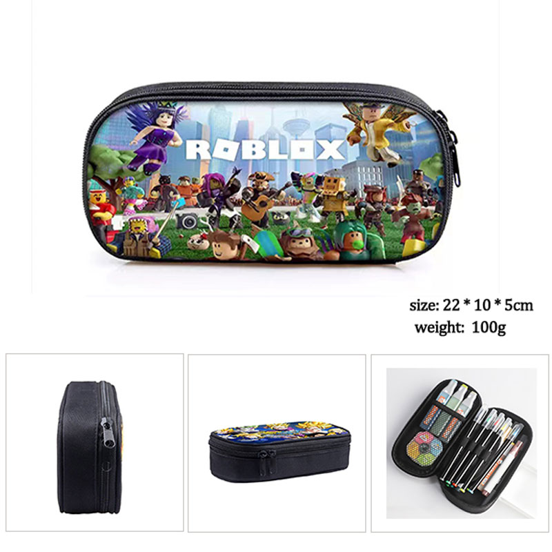 Roblox Game Cartoon Pencil Case Boys Girls Primary Middle School