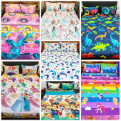 Anime and Character Printed Kids Bed Sheets by 