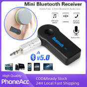 Wireless 5.0 Bluetooth Adapter for Car Audio - 