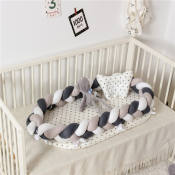 DenTheLion Baby Nest Portable Travel Bed Crib Set, Snuggle Bed