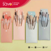 Makaron 8pc Color Brush Set - Portable Multifunctional Cosmetic Tool