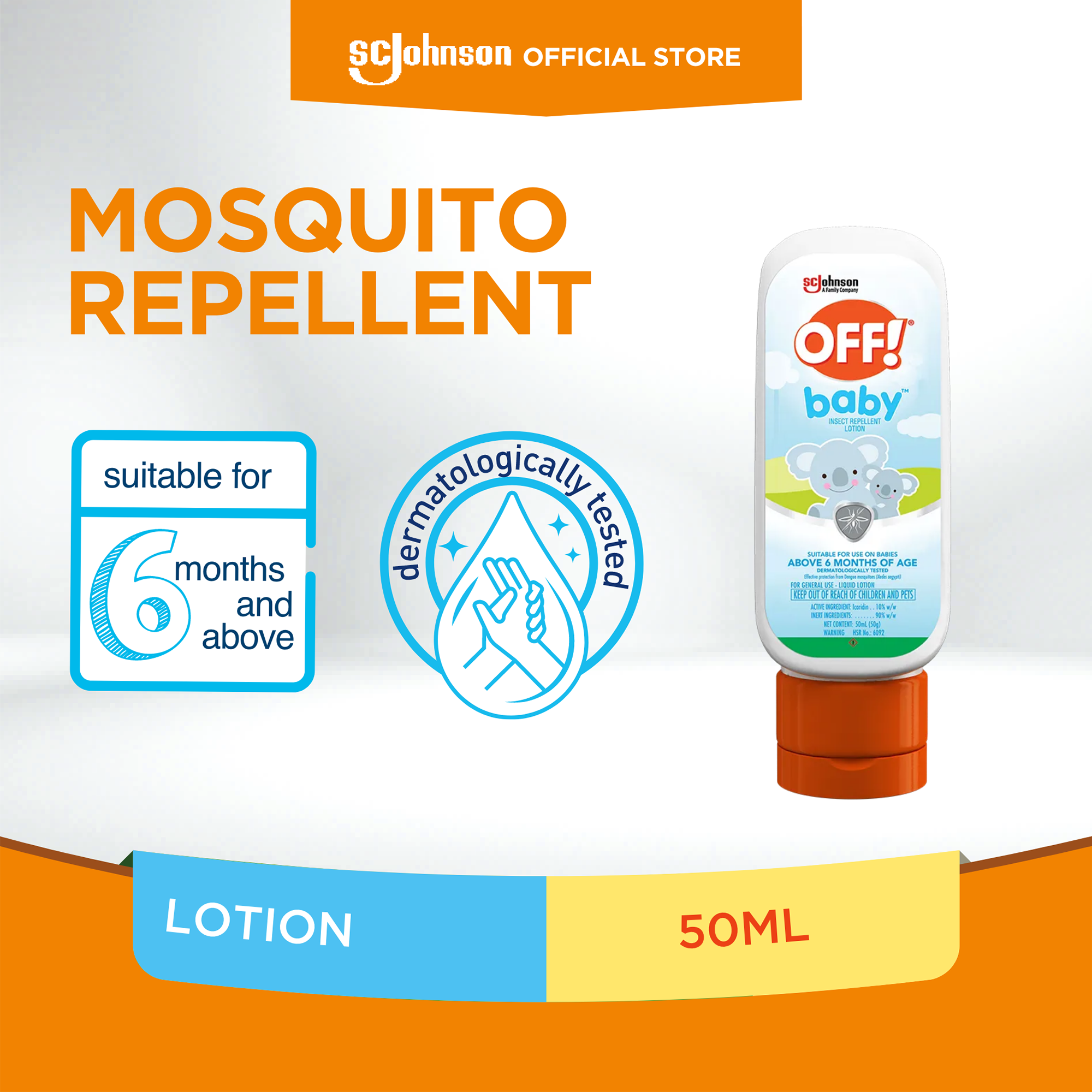OFF! Mosquito Repellent Lotion - Baby 50ml