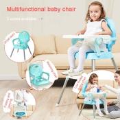 Adjustable Height High Chair with Removable Table - Brand: ET001