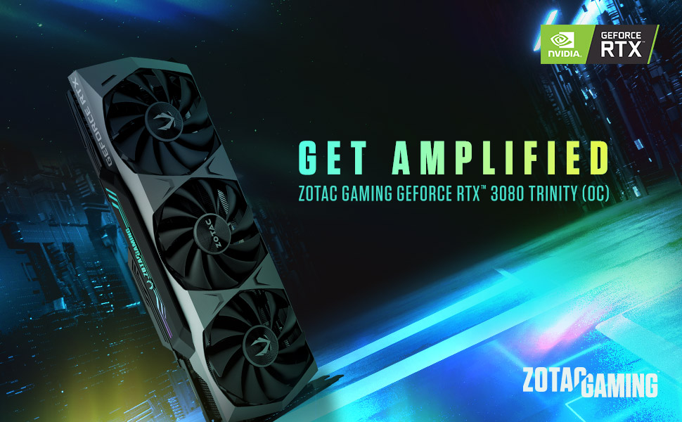 ZOTAC GAMING GeForce RTX 3080 Trinity OC NON-LHR 10GB GDDR6X 320-bit 19 Gbps PCIE 4.0 Gaming Graphics Card, IceStorm 2.0 Advanced Cooling, SPECTRA 2.0 RGB Lighting, NON LHR, ZT-A30800J-10P