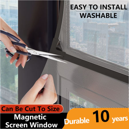 Magnetic DIY Screen Window with Adjustable Frame - Brand Name