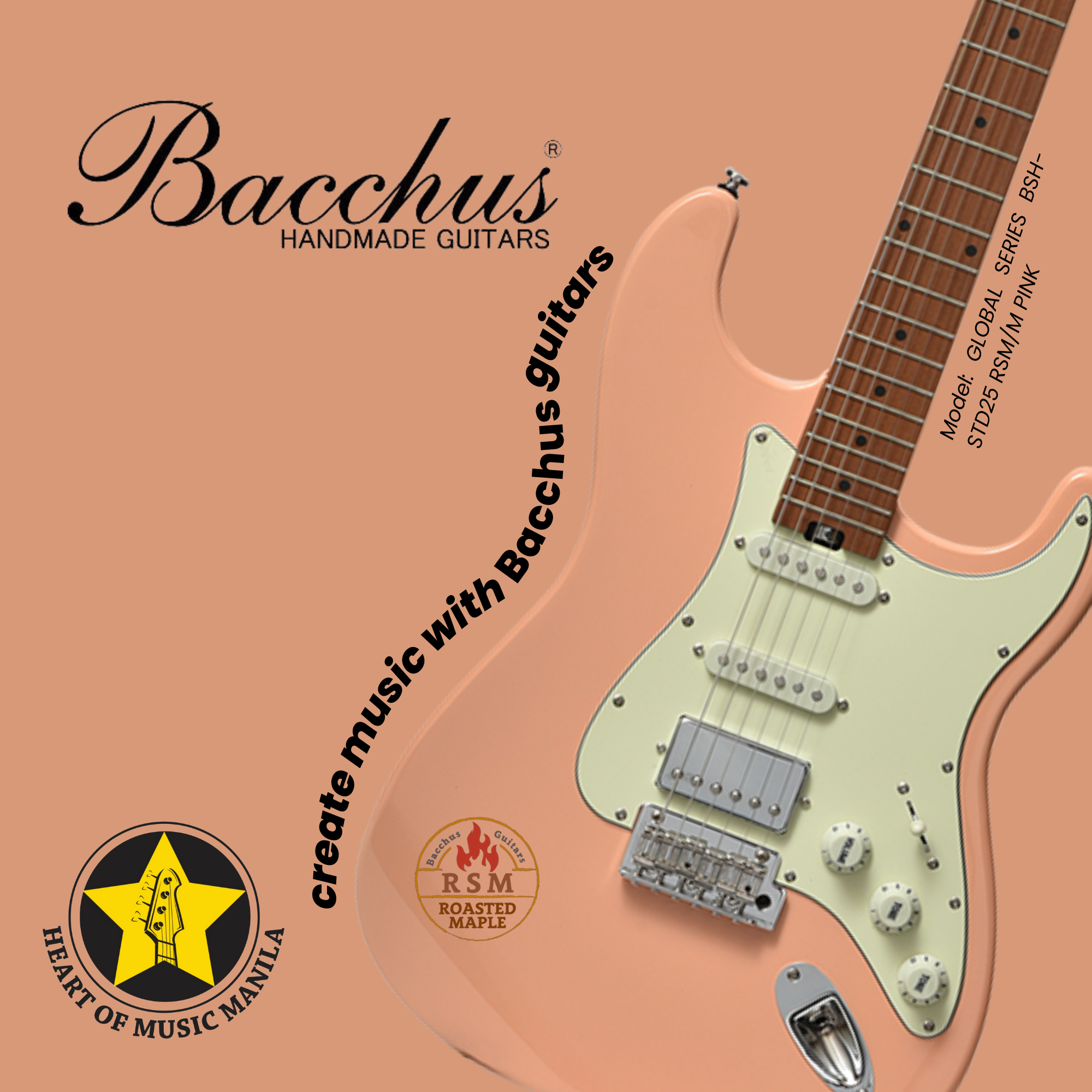 限定SALE豊富なBacchus / Global series Stratocaster P-90 ゴールド バッカス