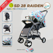 Apruva SD-28 Raiden Gray Baby Stroller