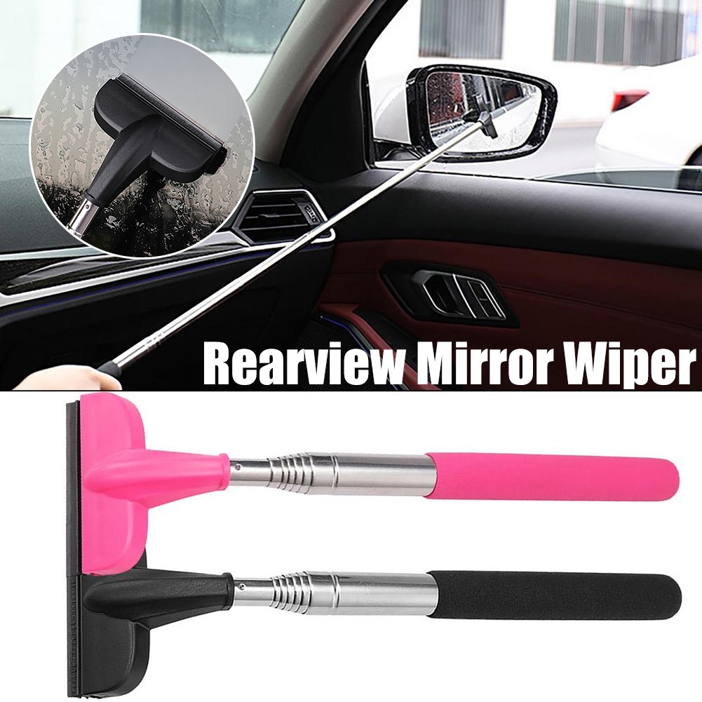 Retractable Rear-view Mirror Wiper, Portable Car Window Cleaner For Glass  Windshield Rear-view Mirror