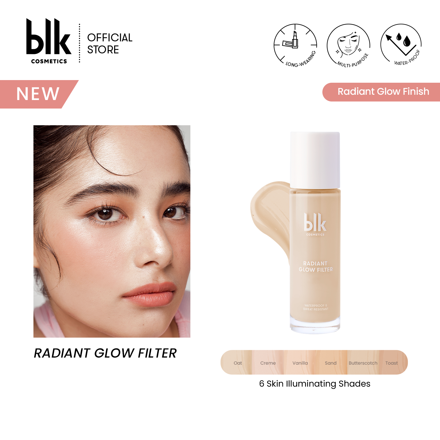 Discount on BLK Cosmetics  shoes - SKU: blk cosmetics fresh radiant glow foundation