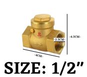 Brass Non-return Swing Check Valve - Prevents Water Backflow