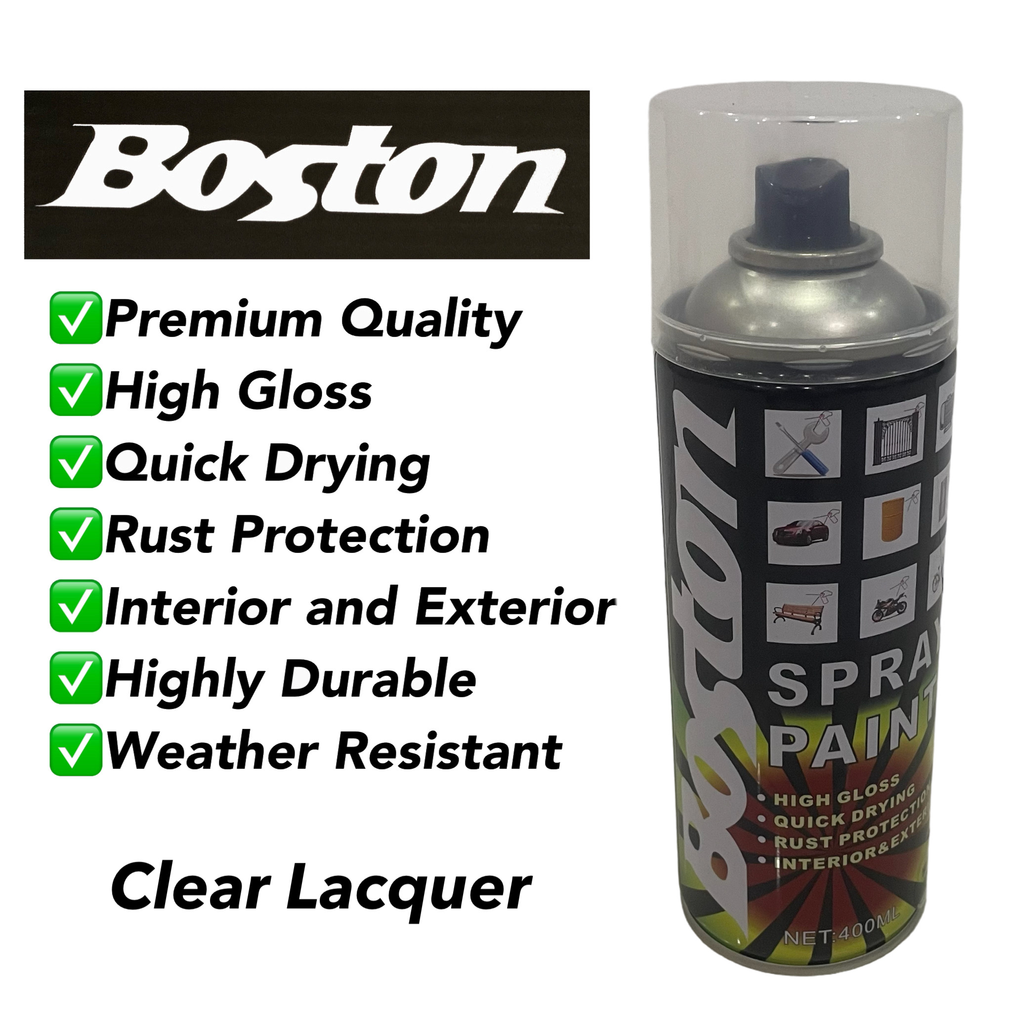 400ml Areopak Water Based Acrylic Aerosol Spray Paint - China Full Gloss,  Quick Drying