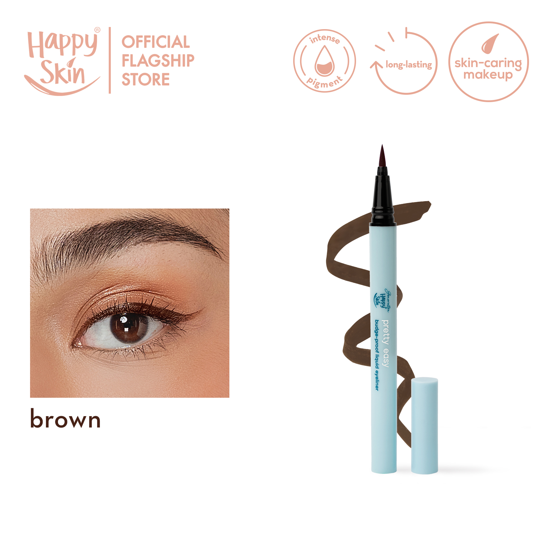 Discount on Happy Skin  shoes - SKU: Generation Happy Skin Budge-Proof Liquid Eyeliner in Brown