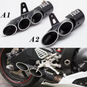 Yamaha YZF-R6 Universal Three-Outlet Exhaust Muffler Tailpipe Tip