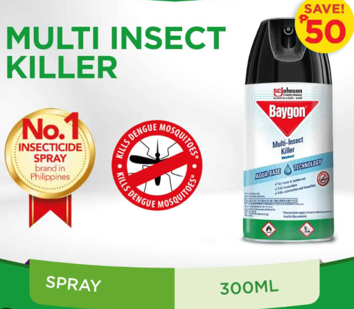 Baygon Insect Killer / Waterbased / Protector / Defense 300ml