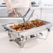 Gemini Stainless Steel Chafing Dish Set for Catering Buffets