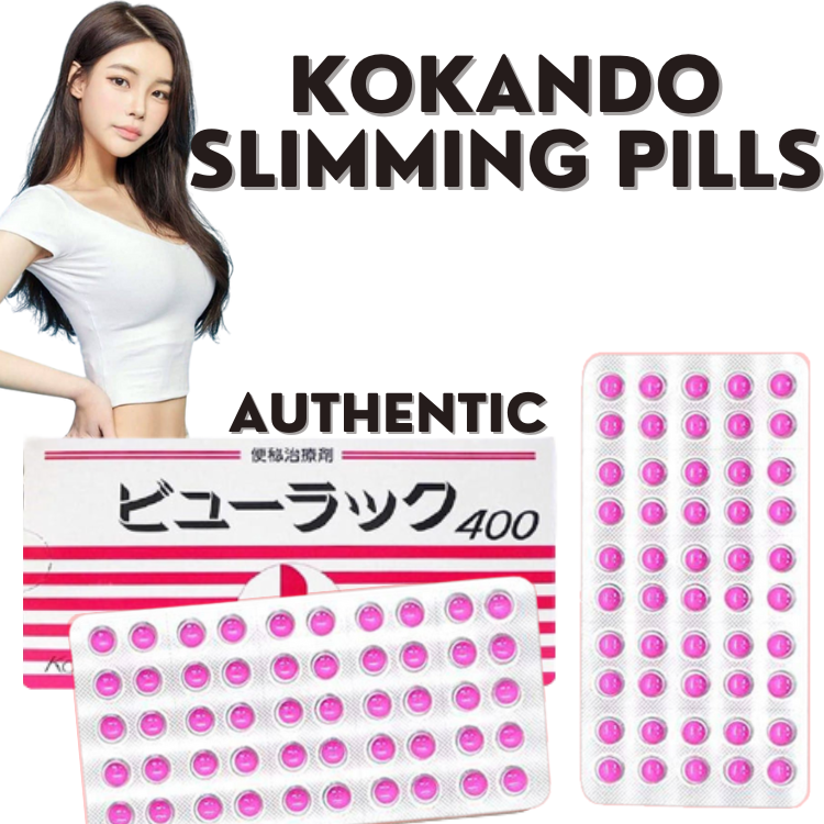 Kokando Slimming Pills Original Japan 50 Tablets 8 Blisters in 1 Box Pink Pills Kokando Byurakku Diet Pills 400 Tablets Authentic Imported From Japan