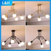 L&H Nordic Pendant Lamp for Living Room, 3/5 Heads