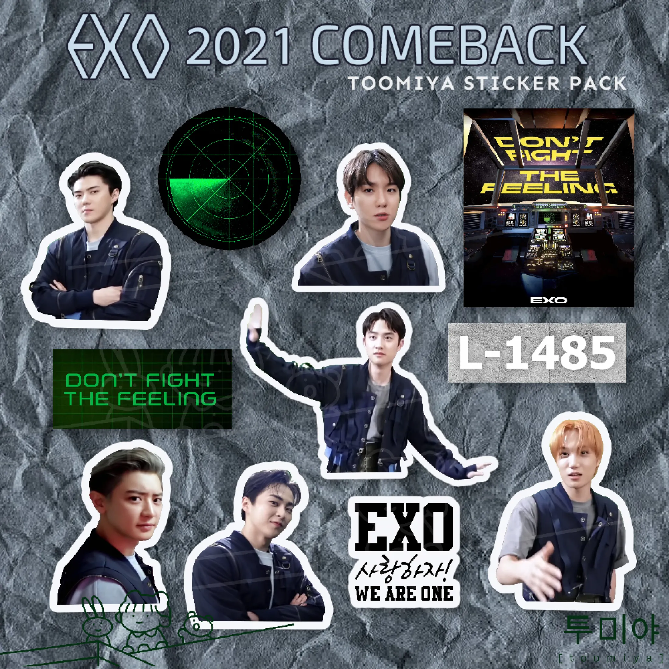 Exo 2021 Comeback Sticker Pack Don T Fight The Feeling Kpop Merch Kai D O Chanyeol Baekhyun Xiumin Sehun Kyungsoo Lazada Ph