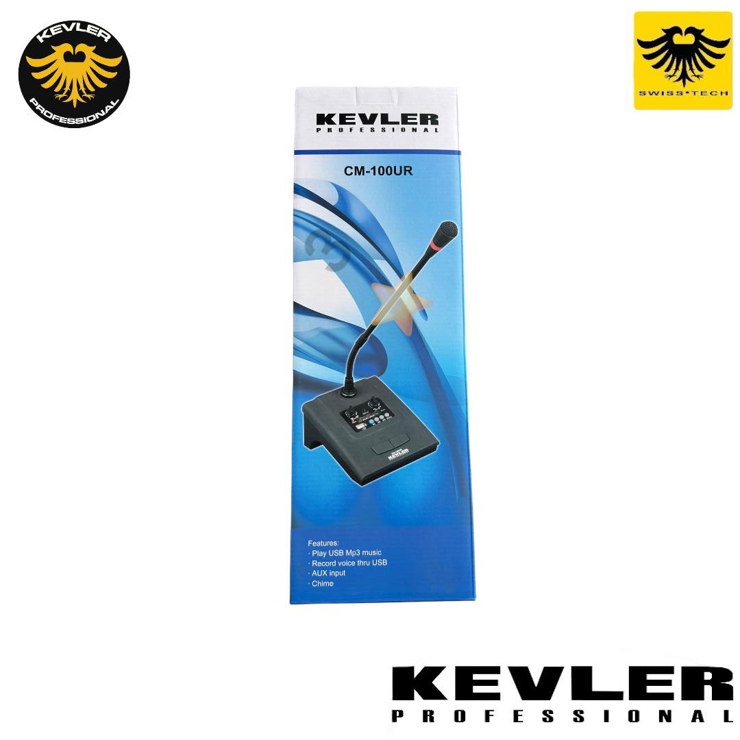 KEVLER CM-100UR PAGING MICROPHONE WITH USB & RECORD FUNCTION WITH CHIME