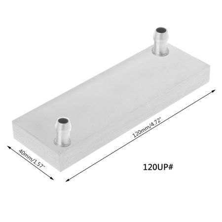 Silver Aluminum Alloy Water Cooling Block Radiator Heat Sink for PC Computer Laptop Cpu Liquid Water Cooler Accessories