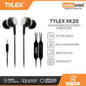 TYLEX XK20 Stereo Earphones with Mic - Classic Color Fashion