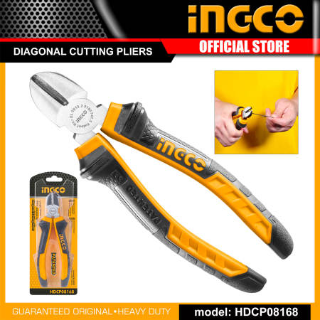 Ingco Diagonal Cutting Pliers with Comfortable Grip 6-Inch HDCP08168 Iht