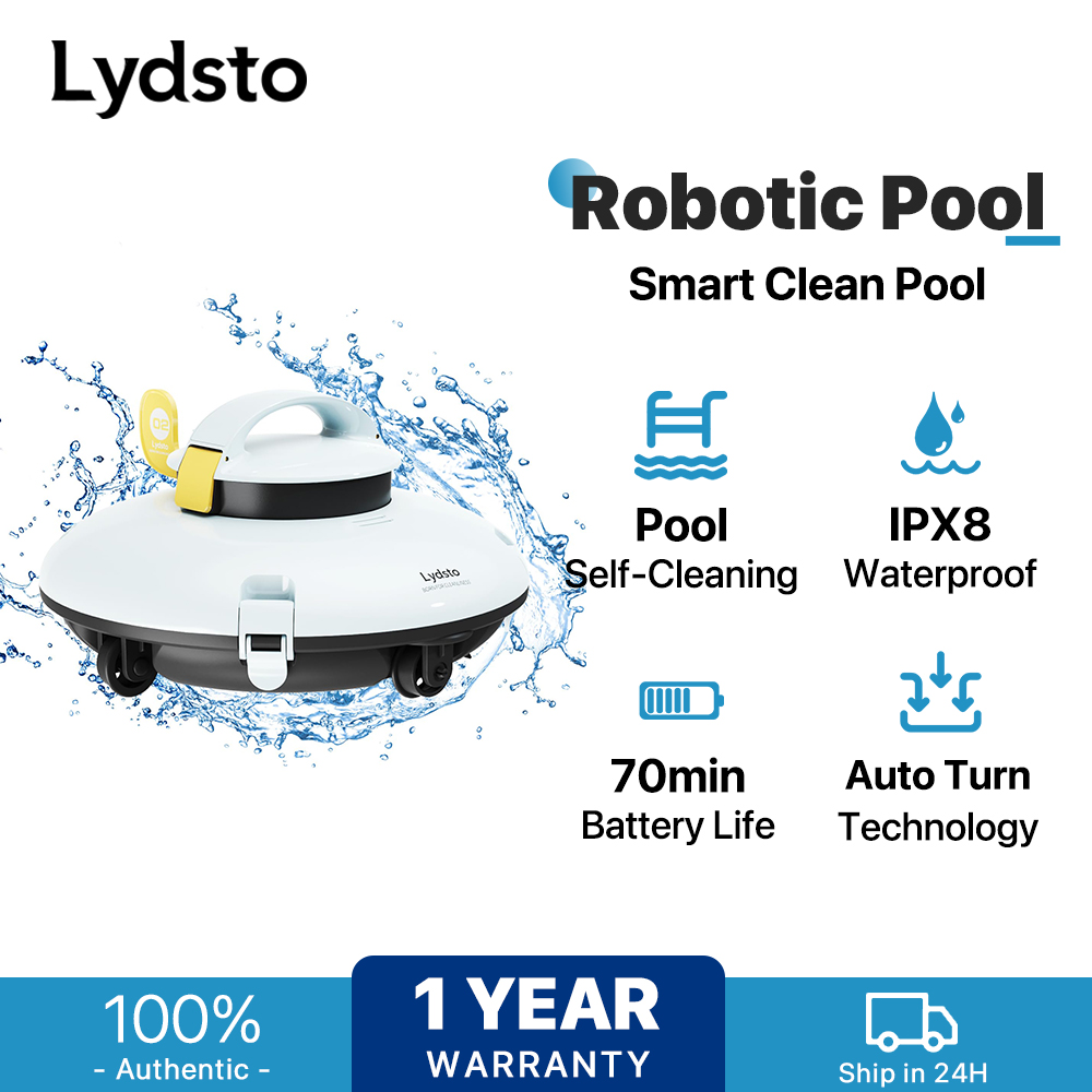 Lydsto Smart Cordless Robotic Pool Cleaner IPX8 Automatic Pool Vacuum Cleaner with Self Parking Function