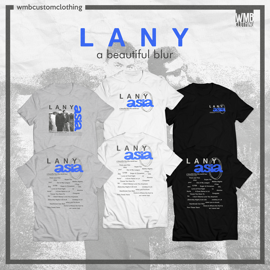 LANY - a beautiful blur Tour Shirt by WMB Clothing | Lazada