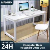 Manino Computer Desktop Desk for Home Office and Student Study