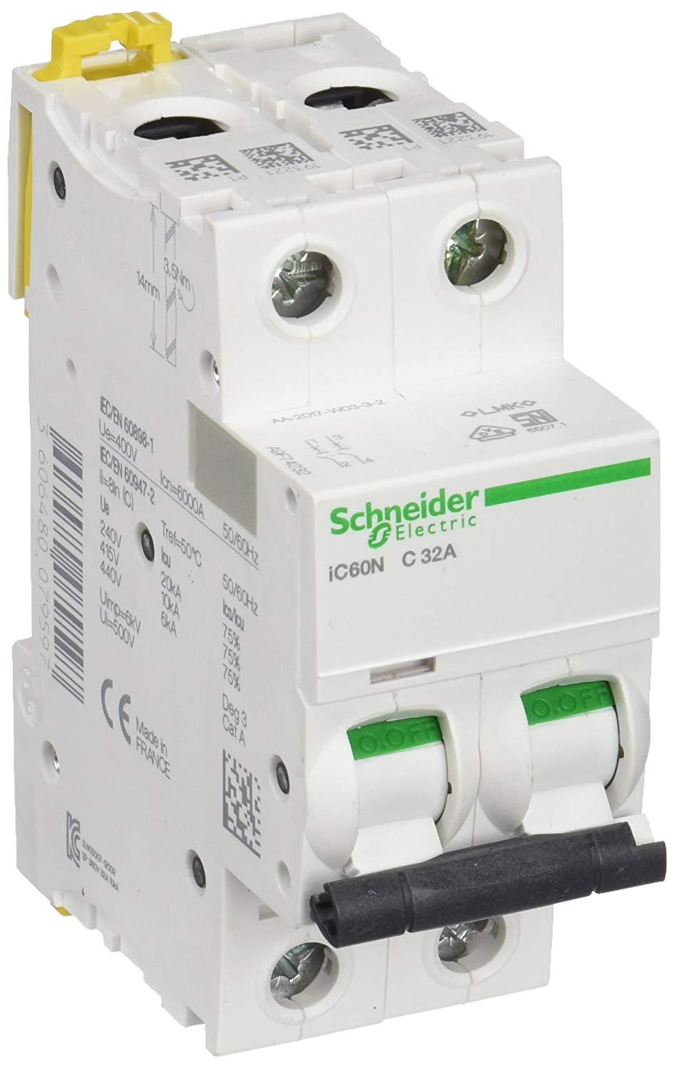 Schneider A9F74232 miniature circuit breaker iC60N poles 32 A C  curve Lazada PH