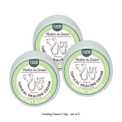 Madre de Cacao Organic Healing Cream for Dogs and Cats 10 grams Set of 3 anti mange, anti hotpots, anti galis, anti itchiness or allergies