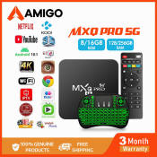 MX Q PRO 4K 5G Android Box with Keyboard